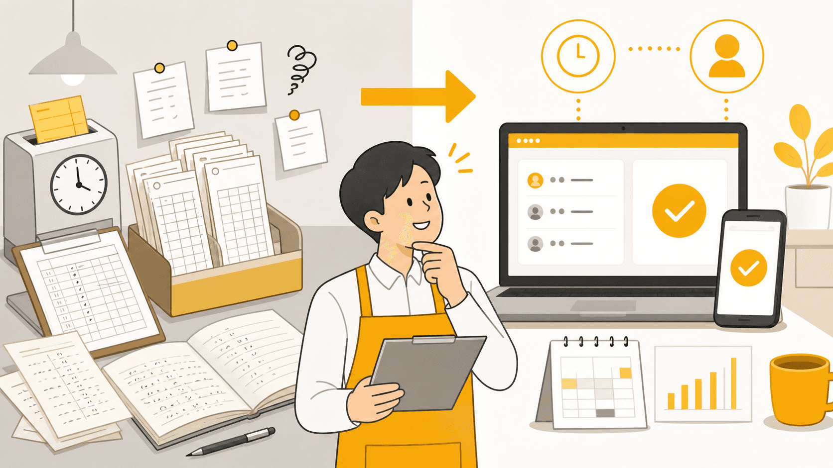 紙のタイムカード運用が限界になるサイン